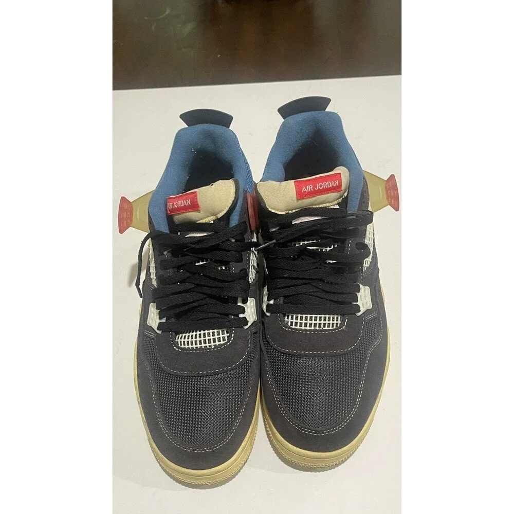 Jordan Air Jordan 4 Retro x Union LA Off Noir Black Blue Yellow DC9533-001 Sz 13